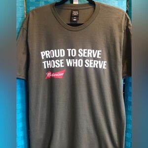 Budweiser Proud To Serve Bar T Shirt